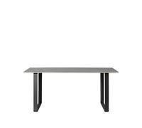 Muuto Table à manger 70/70 170x85 cm Black linoleum-Plywood-Black