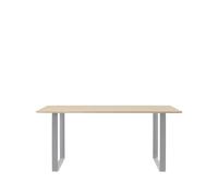 Muuto Table à manger 70/70 170x85 cm Oak veneer-Plywood-Grey