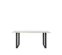 Muuto 70/70 Table à Manger 170x85 Stratifié Blanc/Noir