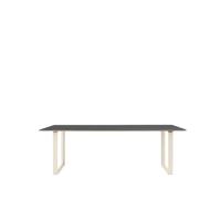 Muuto Table à manger 70/70 225x90 cm Black linoleum-Plywood-Sand