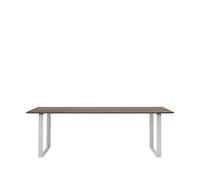 Muuto Table à manger 70/70 225x90 cm Solid smoked oak-Grey