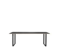 Muuto Table à manger 70/70 255x108 cm Black linoleum-Plywood-Black