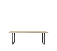Muuto Table à manger 70/70 255x108 cm Oak veener-Plywood-Black