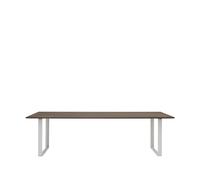 Muuto Table à manger 70/70 255x108 cm Solid smoked oak-Grey