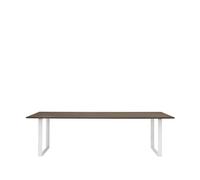Muuto Table à manger 70/70 255x108 cm Solid smoked oak-White