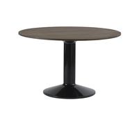 Muuto Table à pied central Midst Dark oiled oak-black. Ø120 cm