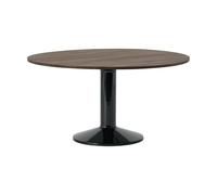 Muuto Table à pied central Midst Dark oiled oak-black. Ø140 cm