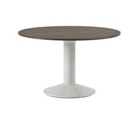 Muuto Table à pied central Midst Dark oiled oak-grey. Ø120 cm