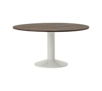 Muuto Table à pied central Midst Dark oiled oak-grey. Ø140 cm