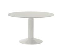Muuto Table à pied central Midst Grey linoleum-grey. Ø120 cm