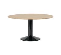 Muuto Table à pied central Midst Oiled oak-black. Ø140 cm