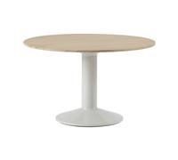 Muuto Table à pied central Midst Oiled oak-grey. Ø120 cm