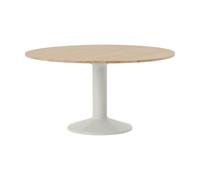 Muuto Table à pied central Midst Oiled oak-grey. Ø140 cm