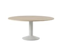 Muuto Table à pied central Midst Oiled oak-grey. Ø160 cm