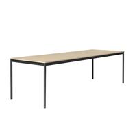 Muuto Table Base carrée - Chêne placage - noir - Bord en contreplaqué - XL