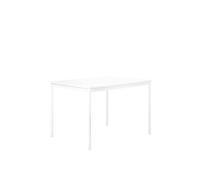 Muuto Table Base carrée - stratifié blanc - blanc - bordures vernies - S