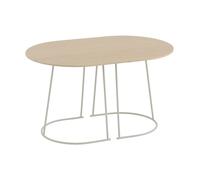 Muuto Table basse Airy S Placage chêne laqué - off white