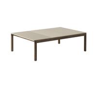 Muuto Table basse Couple 2 Plain-1 Wavy 120x84x35 cm Sand-dark oiled oak