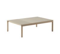 Muuto Table basse Couple 2 Plain-1 Wavy 120x84x35 cm Sand-oak