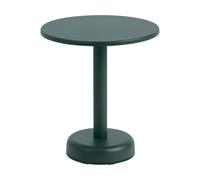 Muuto Table basse Linear Steel Dark green. Ø42x47 cm