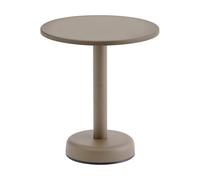 Muuto Table basse Linear Steel Taupe. Ø42x47 cm