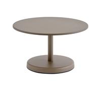 Muuto Table basse Linear Steel Taupe. Ø70x40 cm
