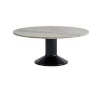 Muuto Table basse Midst Grey marble-black. Ø90 cm