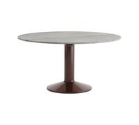 Muuto Table basse Midst Marbre gris-dark red. Ø140 cm