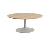 Muuto Table basse Soft Ø95 cm Solid oak-grey