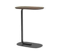 Muuto Table d'appoint Relate H: 73.5 cm Smoked oak-Black