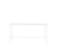 Muuto Table de bar Base High white laminate. structure blanche. bord en ABS. l85 L190 H105