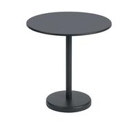Table de Jardin Muuto Linear Steel Café Ø70 Noir