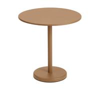 Muuto Table en acier Linear Ø70 cm Burnt orange