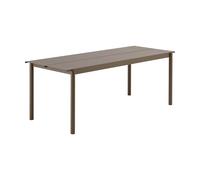 Muuto Table en acier Linear steel table 200 cm Taupe