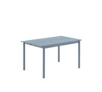 Muuto Table Linear Steel - 140 x 75 cm - pale blue