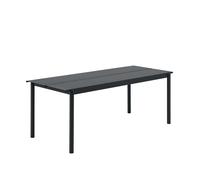 Muuto Table Linear Steel - noir - 200 x 75 cm