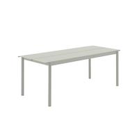 Muuto Table Linear Steel - gris - 200 x 75 cm