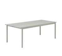 Muuto Table Linear Steel - gris - 220 x 90 cm