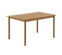 Muuto Table Linear steel table 140x75 cm Burnt orange