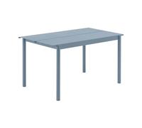 Muuto Table Linear steel table 140x75 cm Pale blue