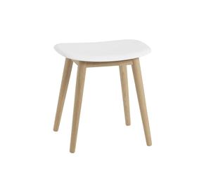 Muuto Tabouret Fiber natural white. pieds en bois