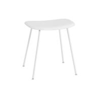 Muuto Tabouret Fiber white. structure en acier blanc