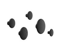 Muuto The Dots - Lot de patères noir 3x S, 1x M, 1x L