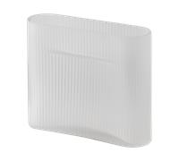 Muuto Vase Ridge vas verre gelé 16.5 cm White