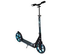 muuwmi Aluminium Scooter Pro - Tretroller, 215 mm, ABEC 7, für Kinder und Erwachsene, GS-geprüft, höhenverstellbar, blau