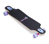 Muuwmi Longboard Compact ABEC 7 Space avec roulettes Lumineuses