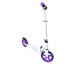 Muuwmi stuntstep Trottinette Cascadeur Junior Frein à pied Blanc/Rose