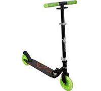 Muuwmi Trottinette en aluminium 145 mm, certifiée GS, réglable avec roues à LED Noir et vert