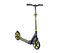 Muuwmi Trottinette Pro en aluminium, roues de 215 mm, roulements ABEC 7, guidon réglable en hauteur, convient aux enfants et aux adultes, certifiée GS, jusqu'à 100 kg, vert citron