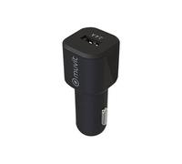 MUVIT - Adaptateur d'alimentation pour voiture - 12 Watt - 2.4 A - Fast Charge (USB) - sur le câble : Micro-USB - noir